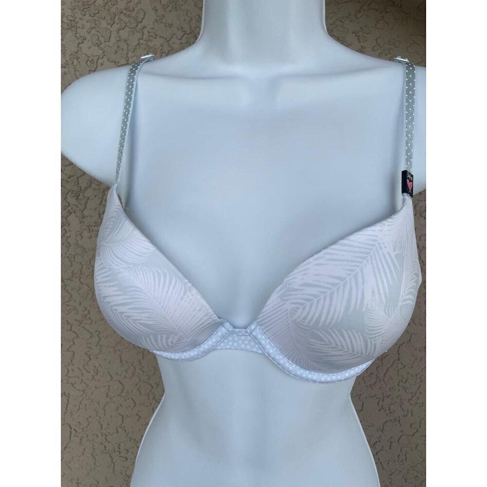 Victoria Secret Blue White 34B Push - Up